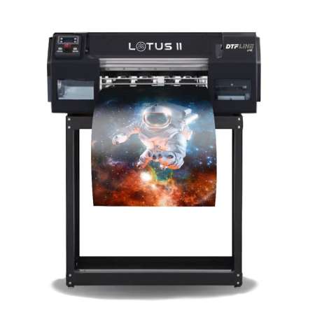 DTFLine LOTUS II MAX Direct-to-Film Printer (includes 13 DTF Printer with Dual Epson I1600 Printheads, Embedded Roll Feeder, Roll Cutter, RIP Software, Training and Onboarding)
