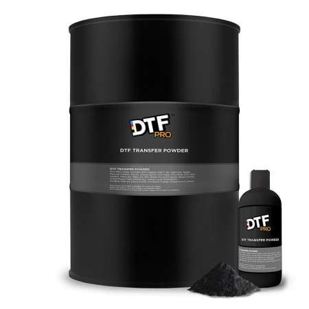 Black DTF Powder - Transfer PreTreat Adhesive Powder - DTF PRO