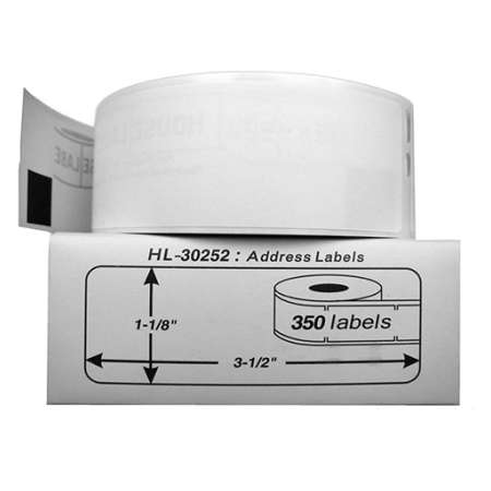 Compatible label tape for Dymo 30252