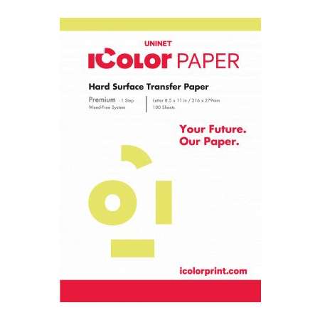 IColor Premium 1 Step - Hard Surface Transfer Media - 8.5 x 11 in - 100 sheets