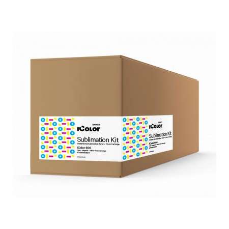 IColor 600 Dye Sublimation CMYK toner and drum cartridge kit, ICTD600SUBKIT, 5000 pages
