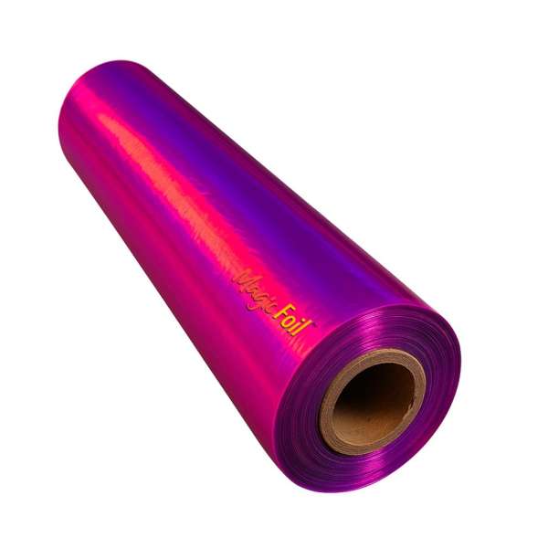 HTF MagicFoil Pro 2-step Foil Roll - Laser Pink - 12.6in x 400 ft