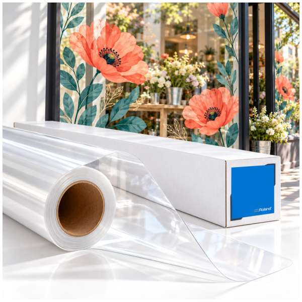 Roland Clear Calendered Vinyl - Permanent Adhesive