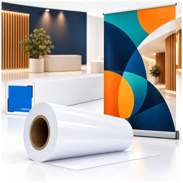 Roland RolyPoly 10 mil Roll-Up Banner Film - Printable HTV