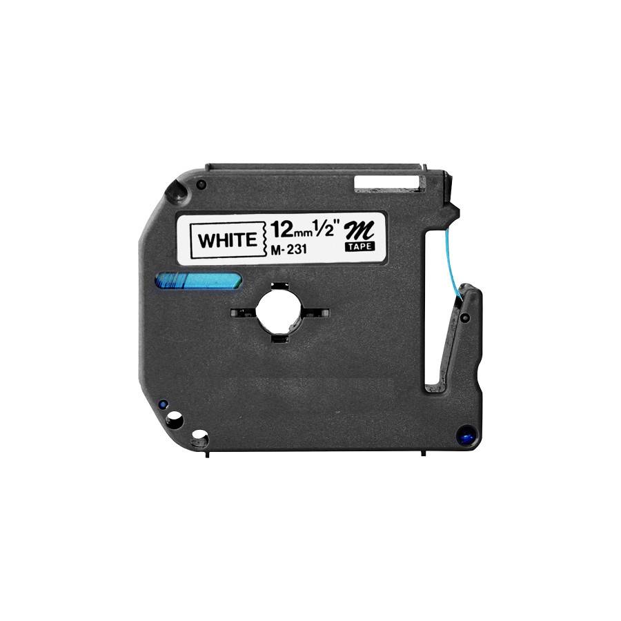 Compatible label tape for Brother M-K231 - black on white enlarged