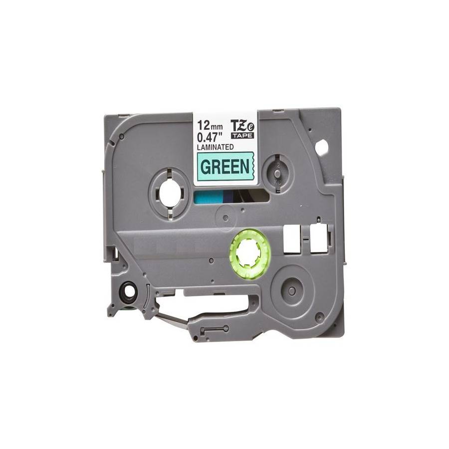 Compatible label tape for Brother TZe-731 - black on green enlarged