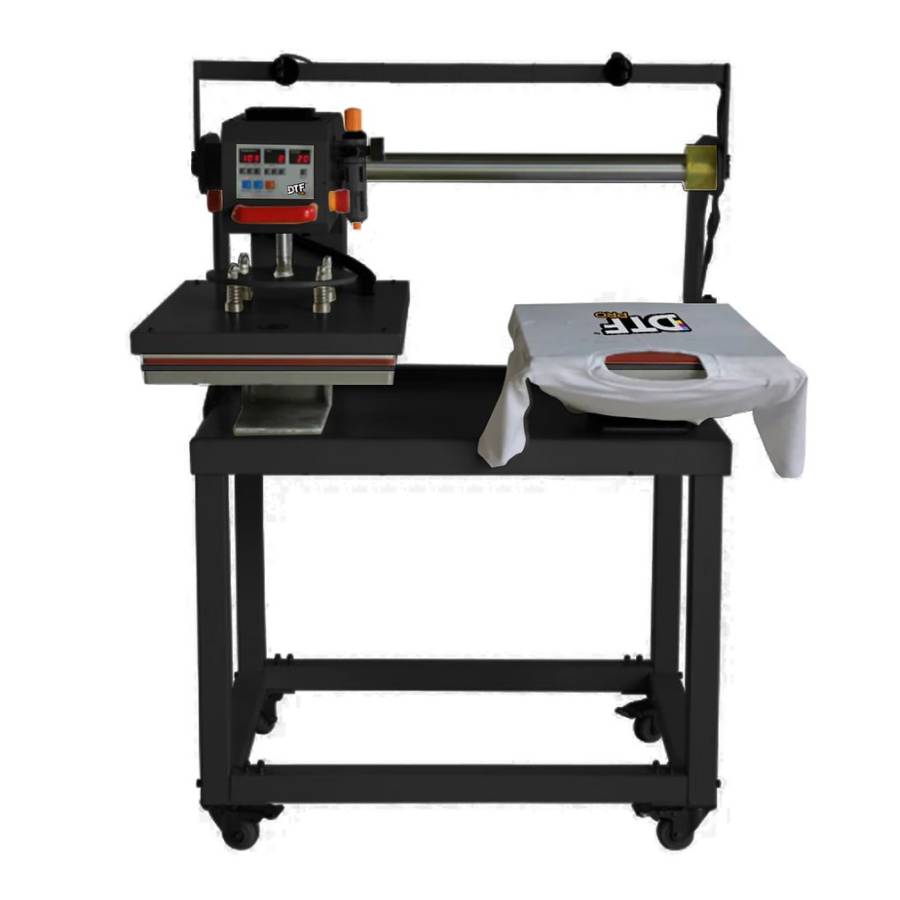 DTFPRO DBLDBL Double Station, Sliding, Semi-Automatic Pneumatic Heat Press - 15.75 x 23.6 inch enlarged