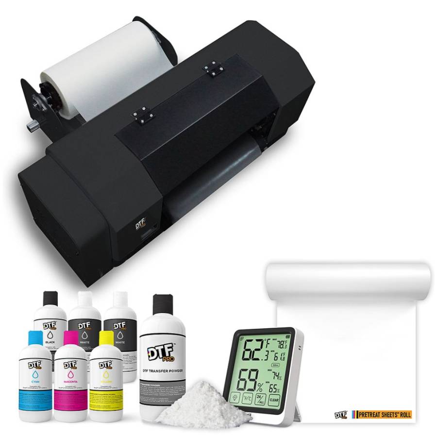 DTF PRO FUSION MODEL J DTF Printer - WICS, Vacuum, RIP Software, Training, 1L Ink, 1.75lb Powder, 100m Film Roll enlarged