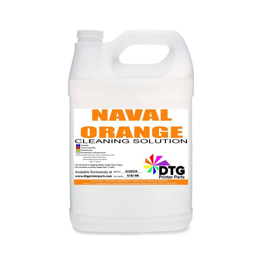 Naval Orange DTG Printhead Cleaning Solution enlarged