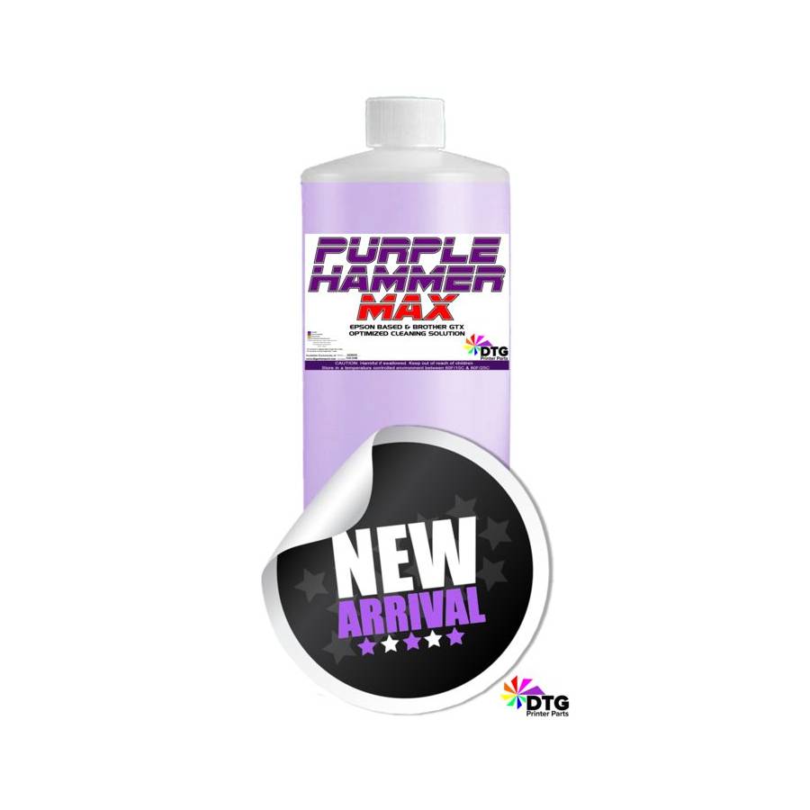 Purple Hammer MAX DTG Brother GTX, Epson F2100, F2100 Optimized Cleaning Solution - 1 Lite enlarged