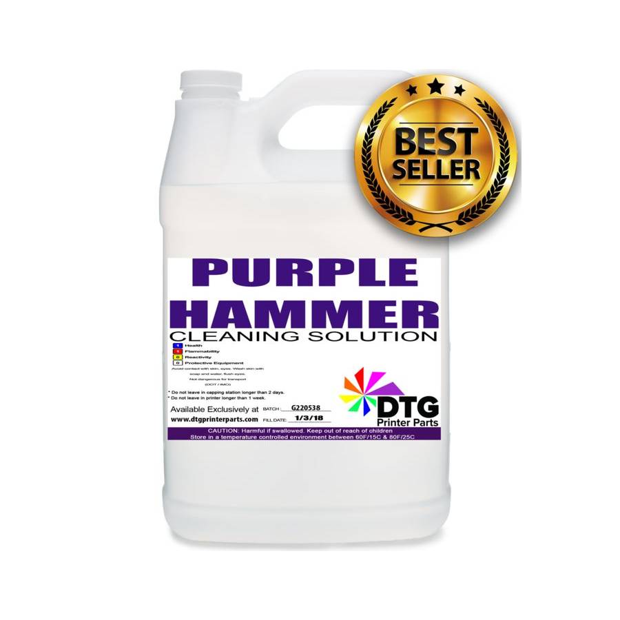 Purple Hammer DTG Printhead Aggressive Cleaning Solution enlarged